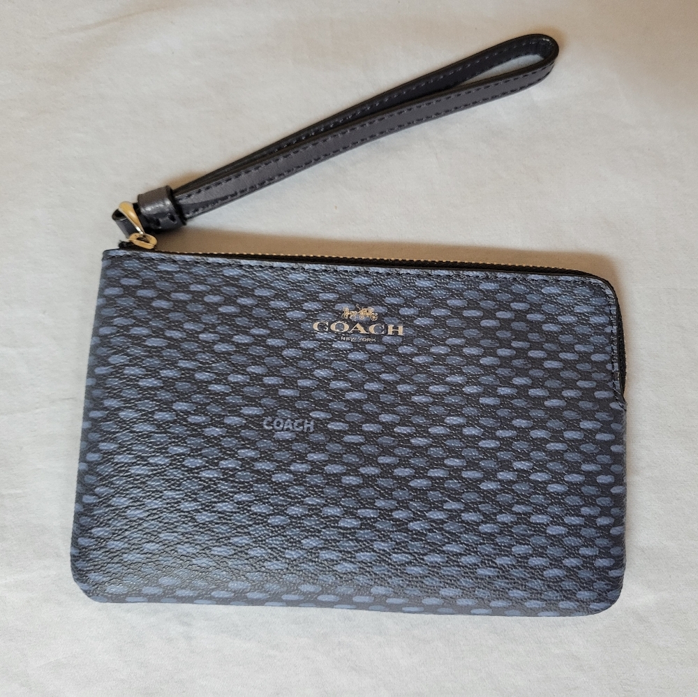 Coach Corner Zip Wristlet